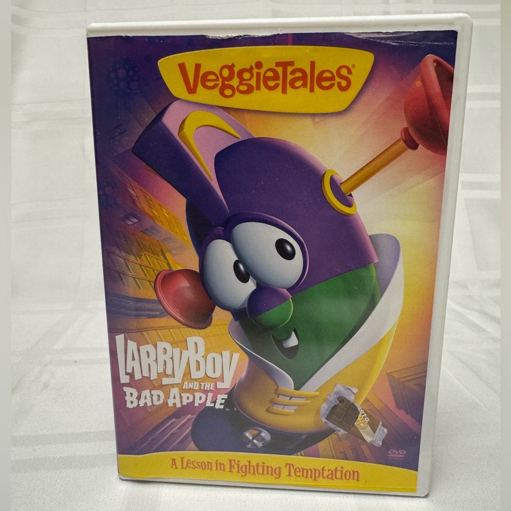 VeggieTales LARRYBOY AND THE BAD APPLE DVD FIGHTING TEMPTATION
